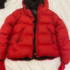 Athleta red puffer